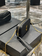 Saint Laurent Lou Mini Bag With Gold Hardware 18cm
