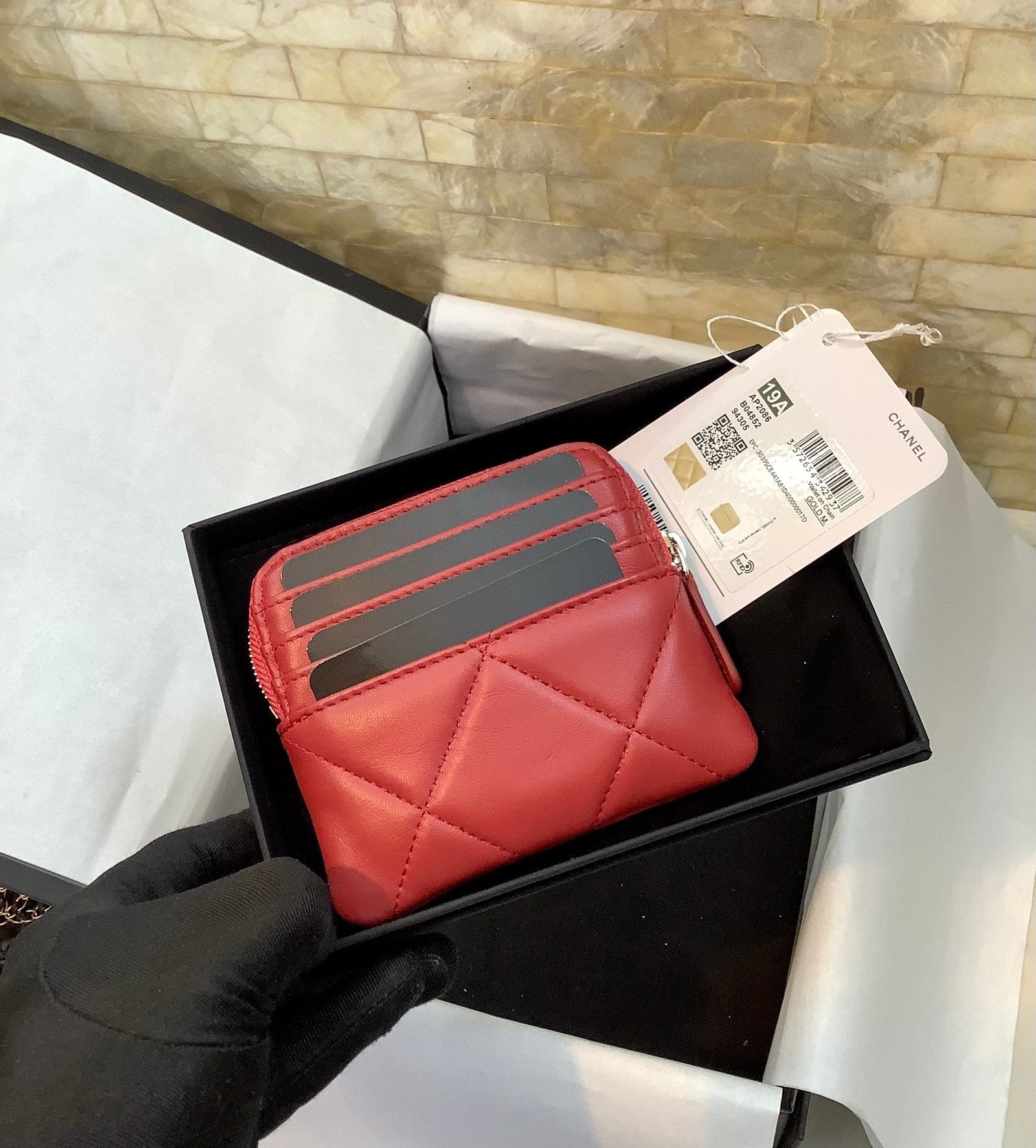 CO-CO Chanel CC Chain Logo Card Holder 12cm