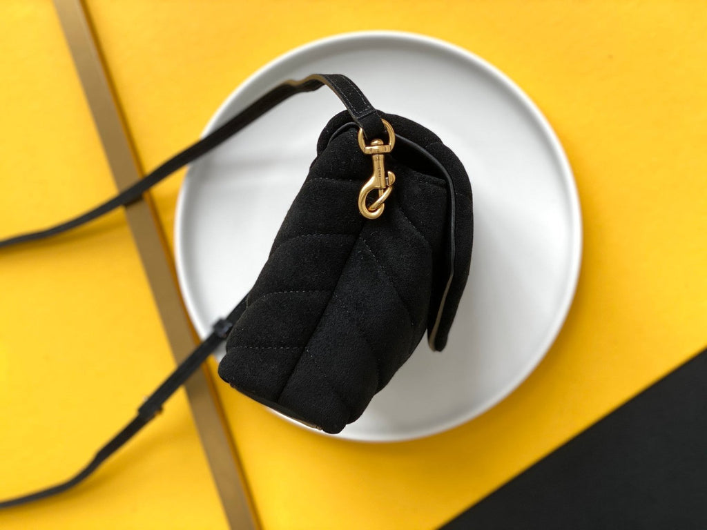 Saint Laurent Loulou Toy Strap Bag With Gold Hardware 20cm