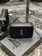 Saint Laurent Lou Camera Bag With Gold Hardware 23cm