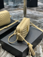 Saint Laurent Lou Camera Bag With Gold Hardware 23cm