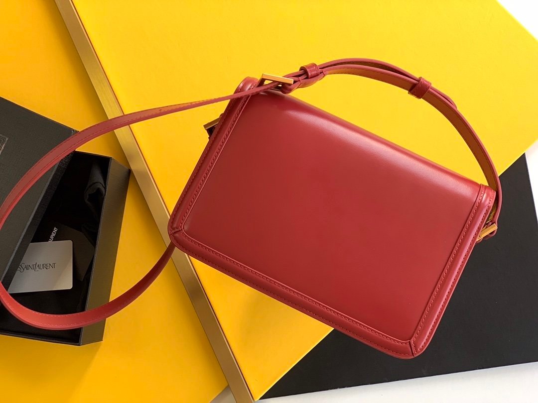 Saint Laurent Solferino Medium Satchel With Gold Hardware 23cm