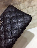 CO-CO Chanel Clutch With Silver Hardware 14cm