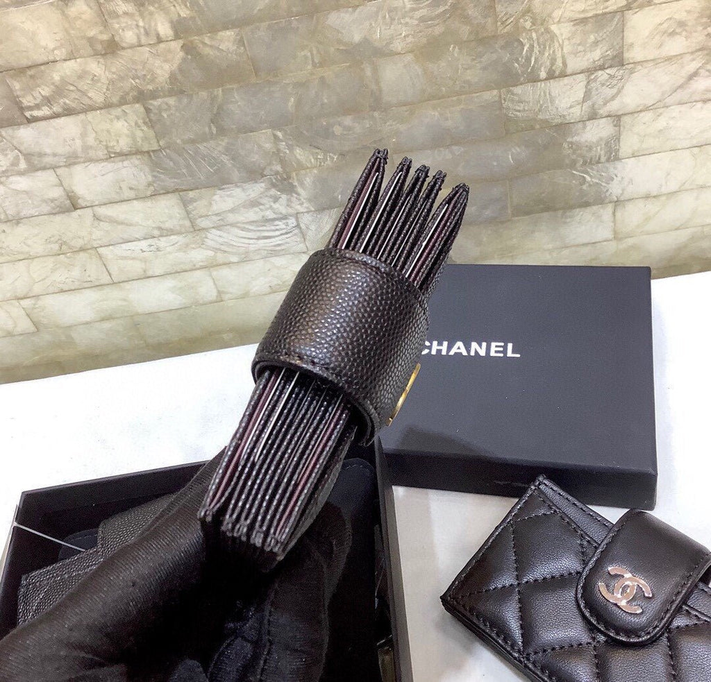 CO-CO Chanel Card Holder With Gold Hardware 10cm