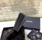 CO-CO Chanel Card Holder With Silver Hardware 10cm