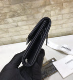 CO-CO Chanel Card Holder With Silver Hardware 12cm