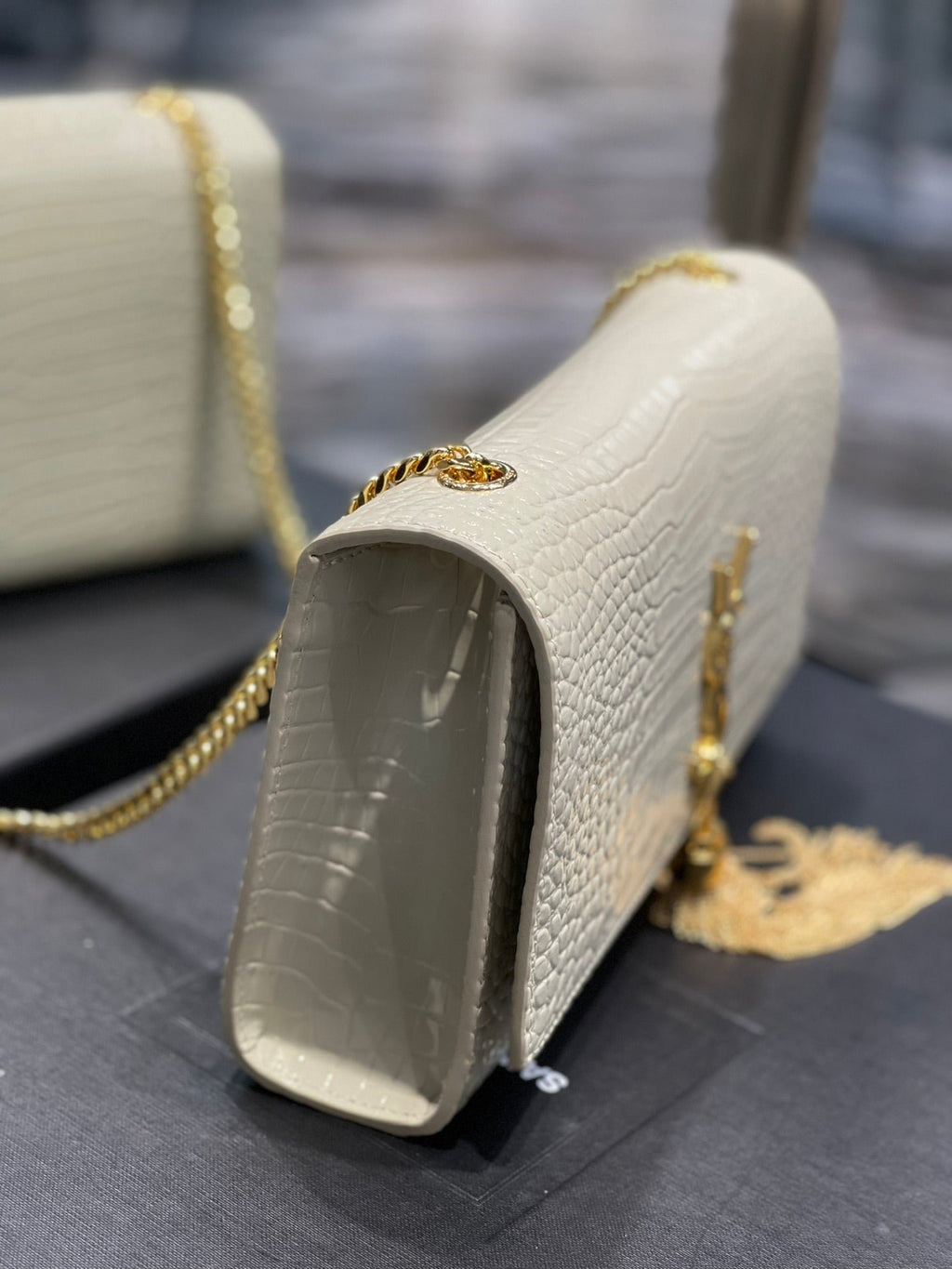 Saint Laurent Kata Medium Chain Bag With Tassel 24cm