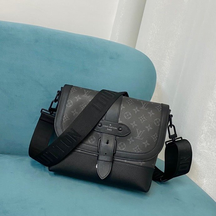 Louis Vuitton Saumur Messenger 30cm Black