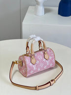 Louis Vuitton Nano Speedy in Monogram 16cm Pink