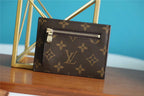 Louis Vuitton ID Card Holder Monogram Canvas Brown For Men, Men’s Wallet 13cm LV N60378