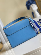 Louis Vuitton Twist MM Bag 23cm Epi Canvas Leather Spring/Summer Collection M57505 Blue