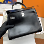 Hermes Kelly 25 Black Bag For Women, Women’s Handbags, Shoulder Bags 10in/25cm