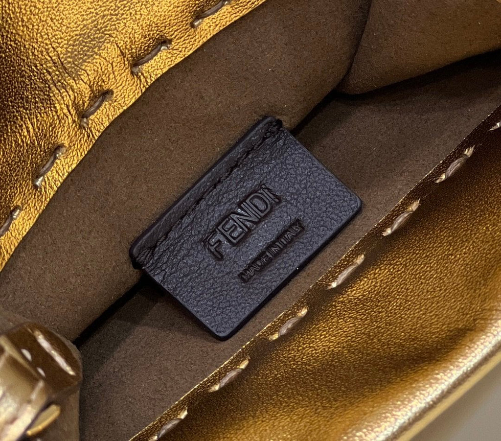 Fendi Mini Sunshine Shopper 18cm Gold