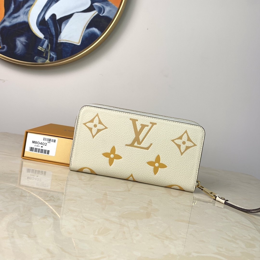 Louis Vuitton Zippy Wallet 20cm White