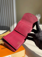 Louis Vuitton Monogram Wallet 12cm Red