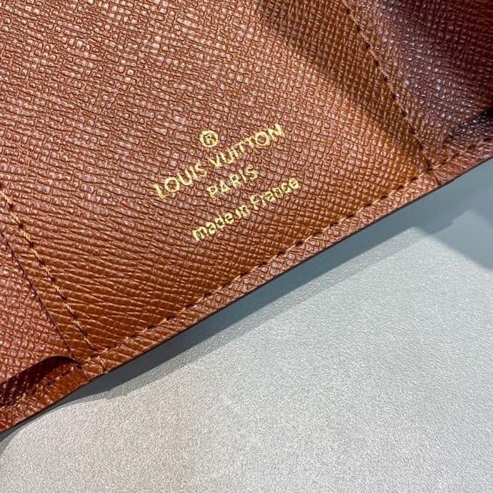 Louis Vuitton Monogram Wallet 12cm Brown