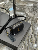 Saint Laurent Lou Belt Bag In Matelasse Gold Hardware 15cm