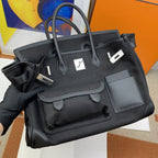 Hermes Birkin Cargo 35 Black, SIlver Toned Hardware Bag For Women, Women’s Handbags, Shoulder Bags 13.8in/35cm