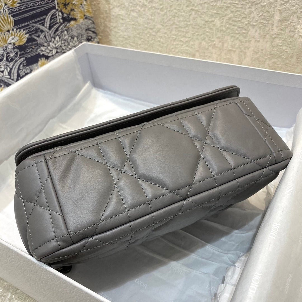 Christian Dior Mini Caro Bag 20cm Dark Grey