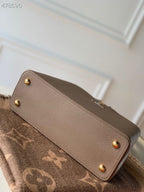 Louis Vuitton Woven Capucines Python Handle Bag 31cm Taurillon Leather Spring/Summer Collection N92802 Pebble