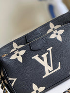 Louis Vuitton Multi Pochette Crossbody Bags 24cm Black