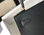 Hermes Mini Kelly 19 Sellier Epsom Black Bag For Women, Women’s Handbags, Shoulder Bags 7.5in/19cm