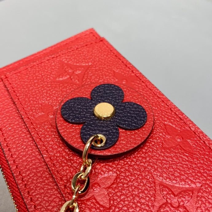 Louis Vuitton Zipped Card Holder 13cm Red