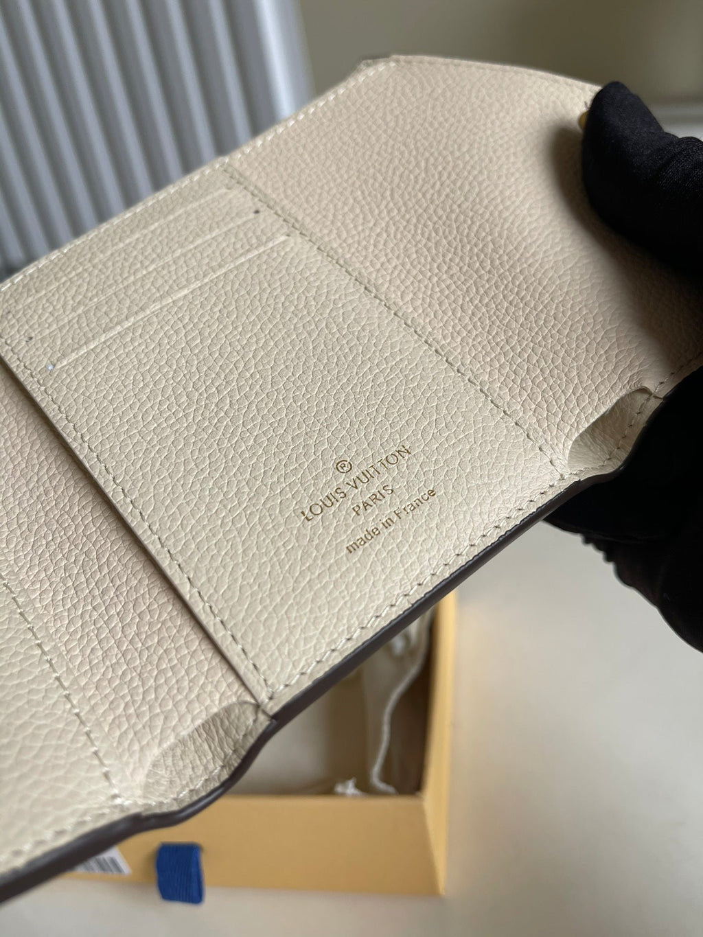 Louis Vuitton Monogram Empreinte Wallet 12cm Cream
