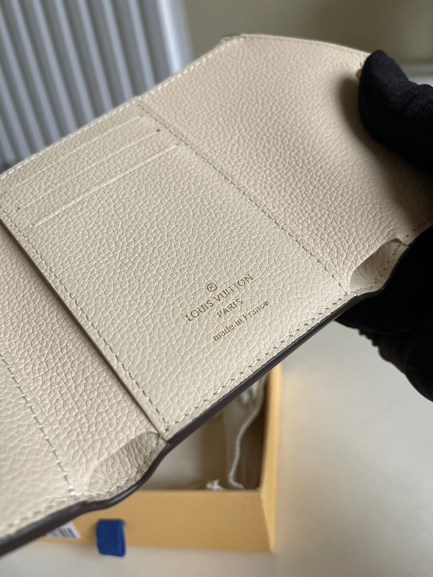 Louis Vuitton Monogram Empreinte Wallet 12cm Cream