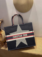 Christina Dior Book Tote Bag 41cm Black
