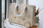 Louis Vuitton Handle Bags 35cm Cream