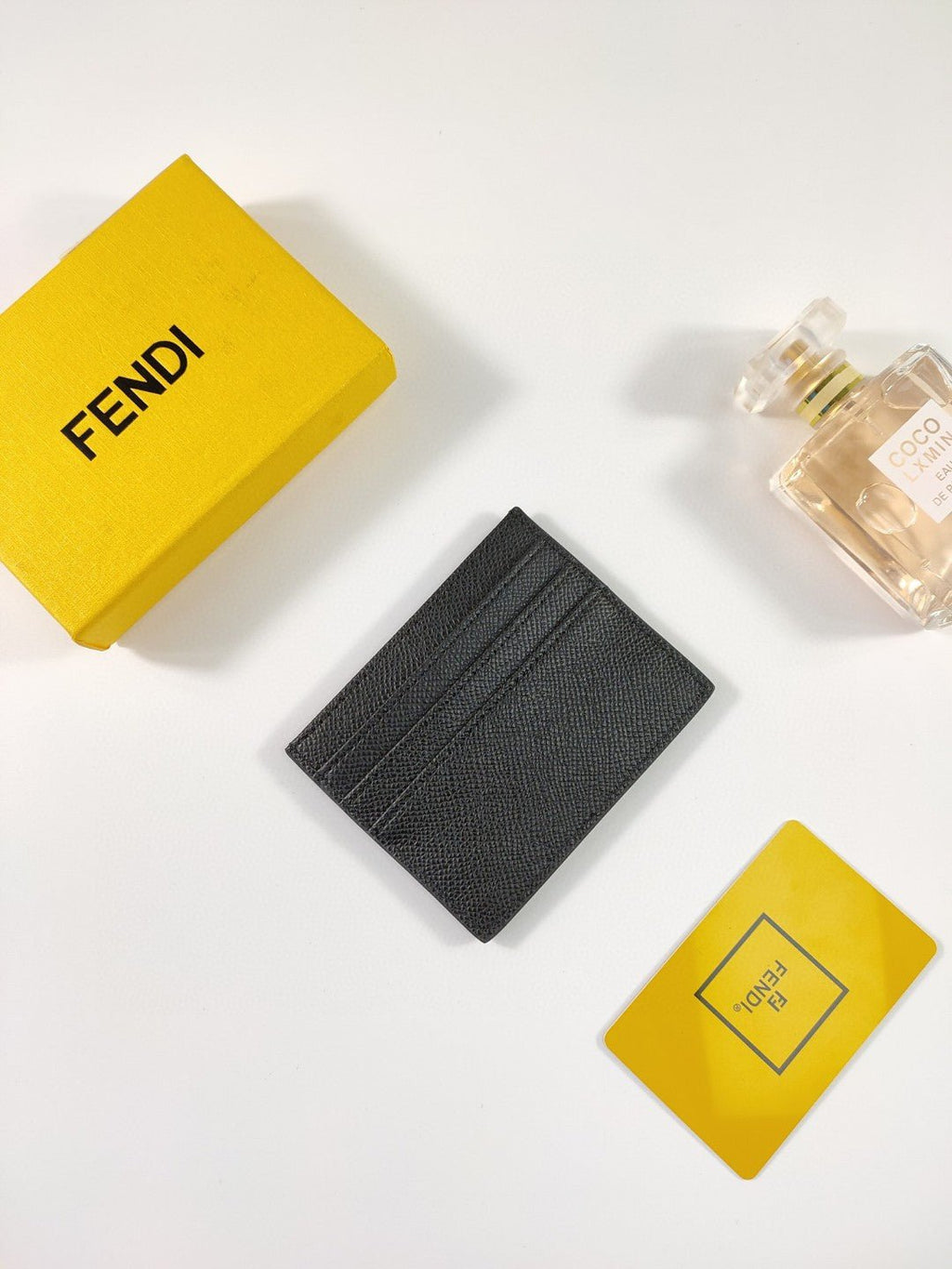 Fendi Card Case 10cm Black
