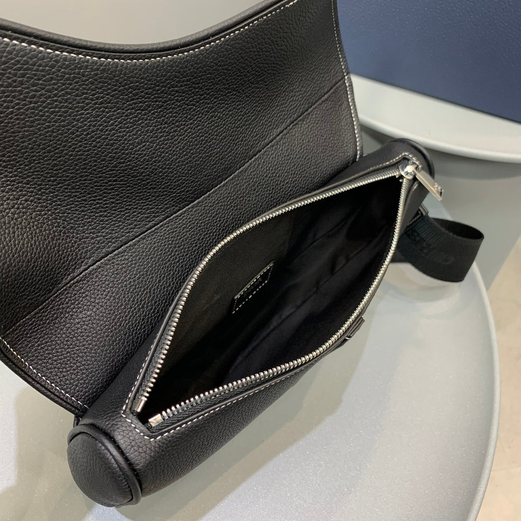 Christian Dior Saddle Bag Black Ultramatte Calfskin 29 cm