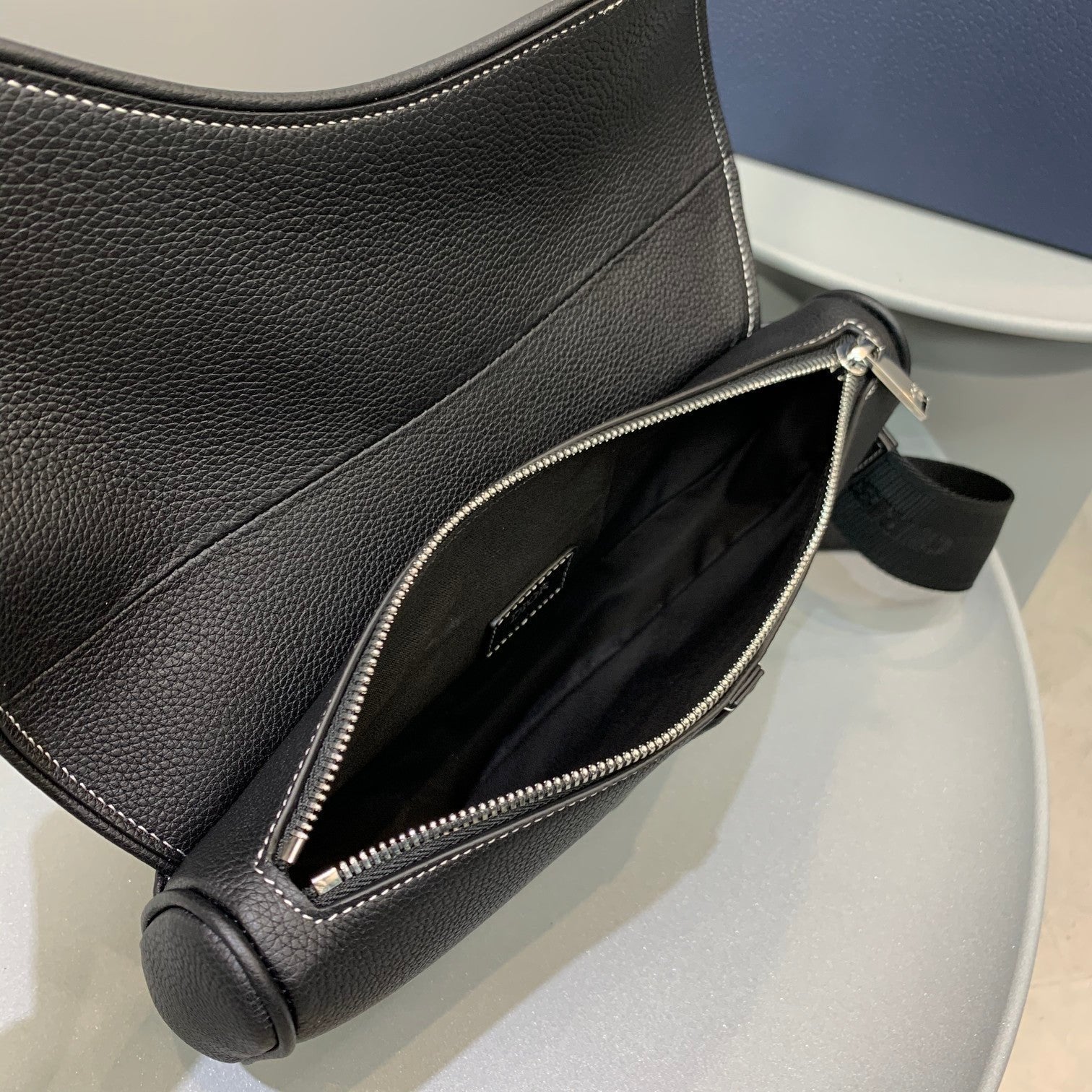 Christian Dior Saddle Bag Black Ultramatte Calfskin 29 cm