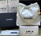 Chanel 22 Large Handbag 37cm White