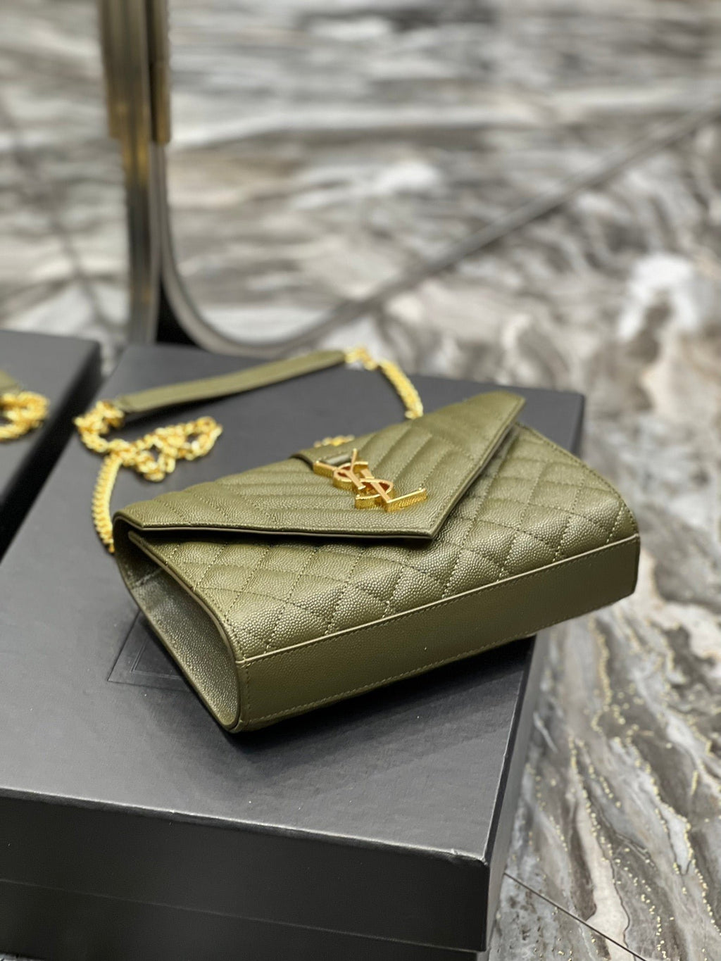 Saint Laurent Small Bag In Mix Matelasse 21cm