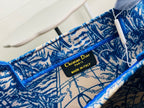 Christina Dior Book Tote Blue Bag 42 cm