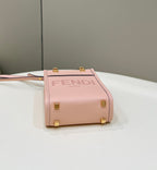 Fendi Mini Sunshine Shopper 18cm Pink