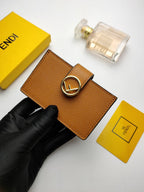 Fendi Card Holder 10cm Brown