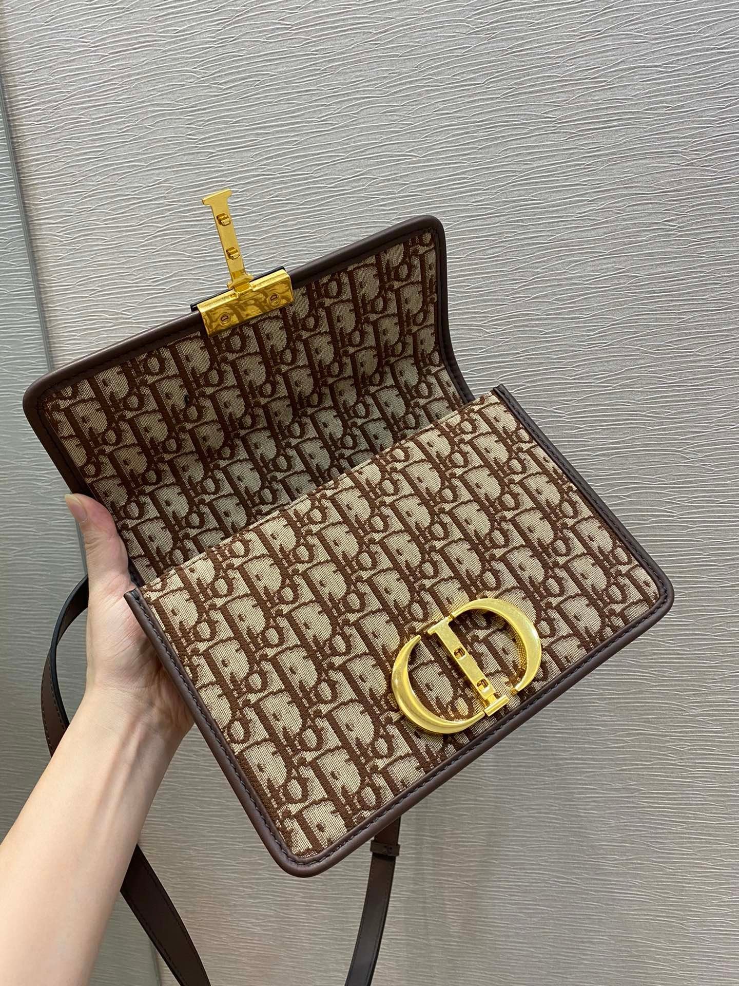 Christian Dior Brown Crossbody Bag 24cm