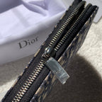 Christian Dior Oblique Brown Clutch 20cm