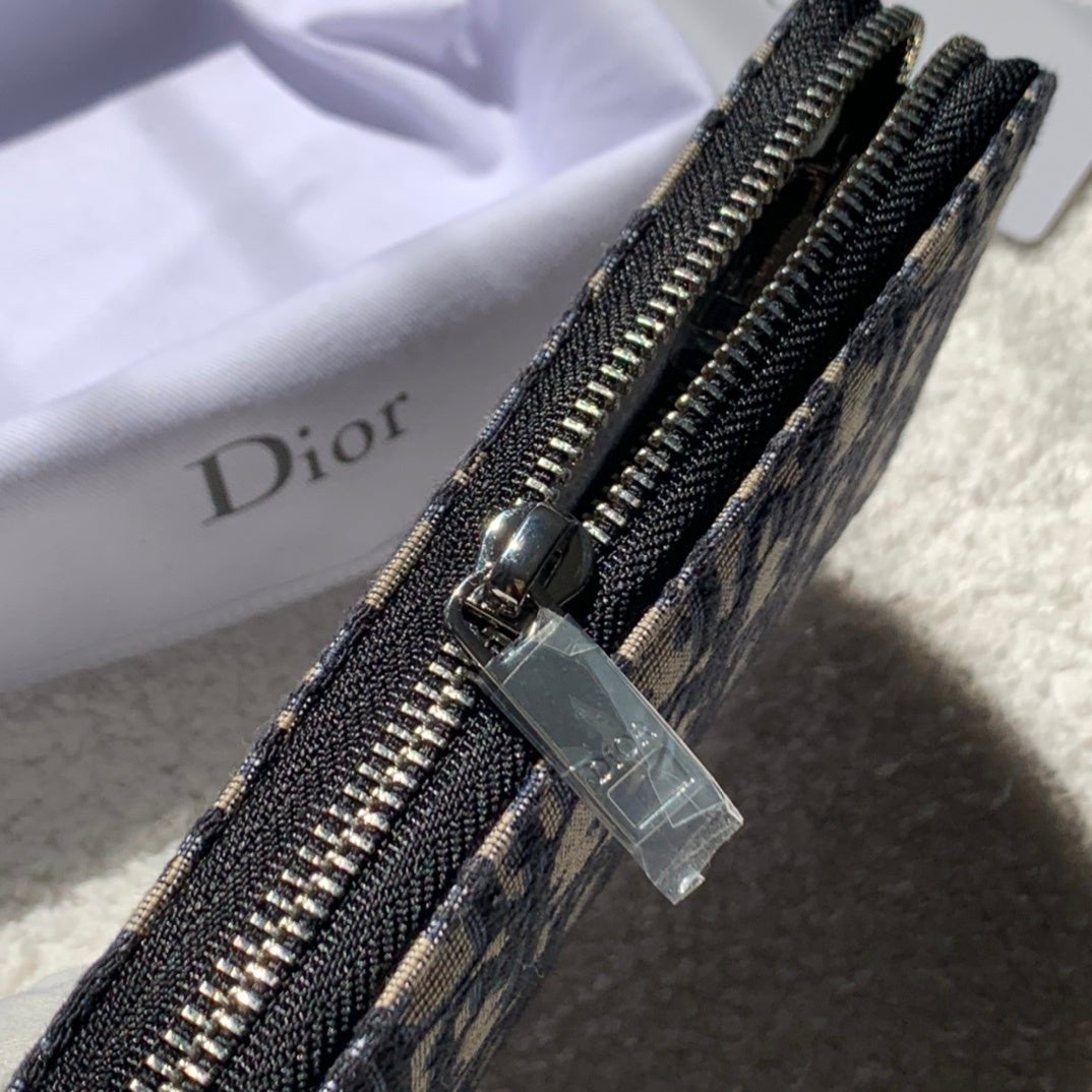 Christian Dior Oblique Brown Clutch 20cm