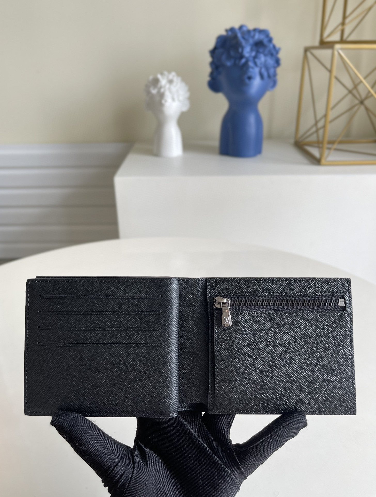Louis Vuitton Amerigo Wallet 12cm Black