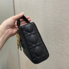 Christian Dior Lady D-Joy Bag 26cm Black