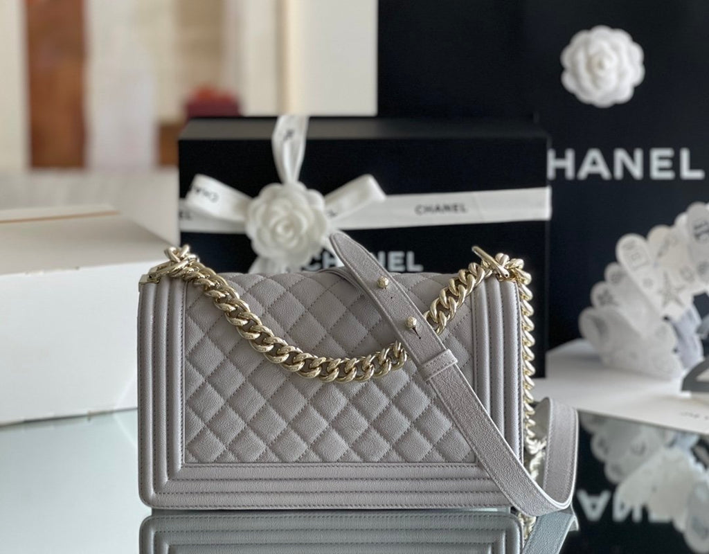 Chanel Medium Classic Flapbag 25cm Grey