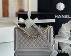 Chanel Medium Classic Flapbag 25cm Grey