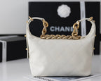 Chanel Hobo Handbag 28cm White