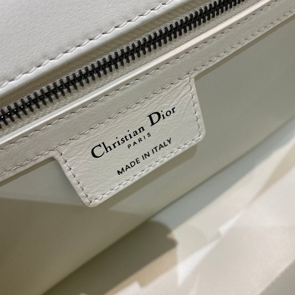Christian Dior Large Caro Bag 28cm White