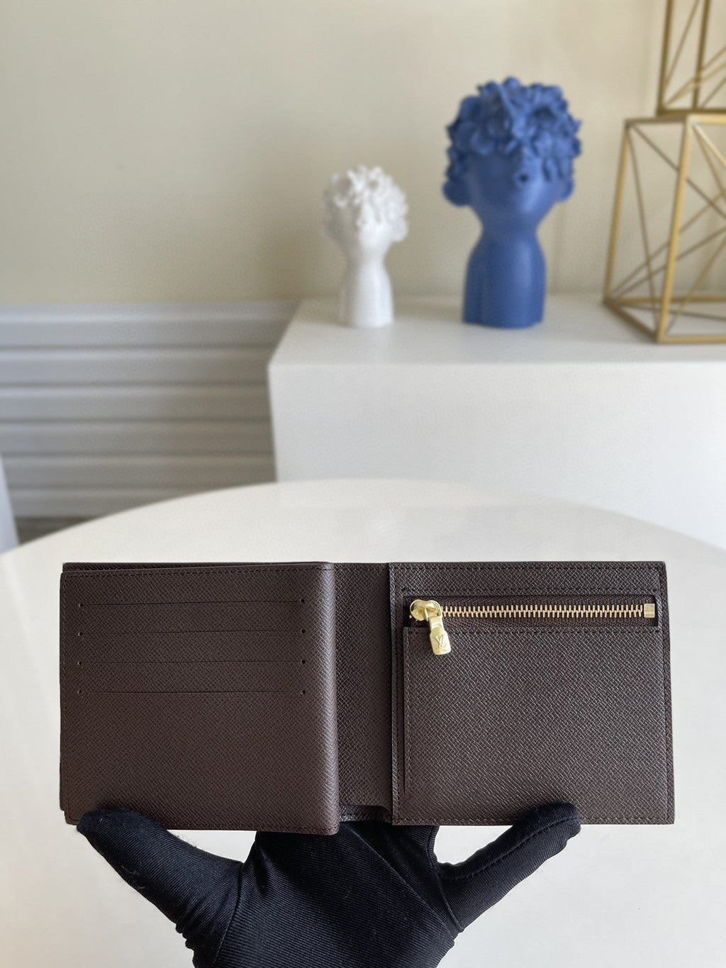 Louis Vuitton Amerigo Wallet 12cm Brown