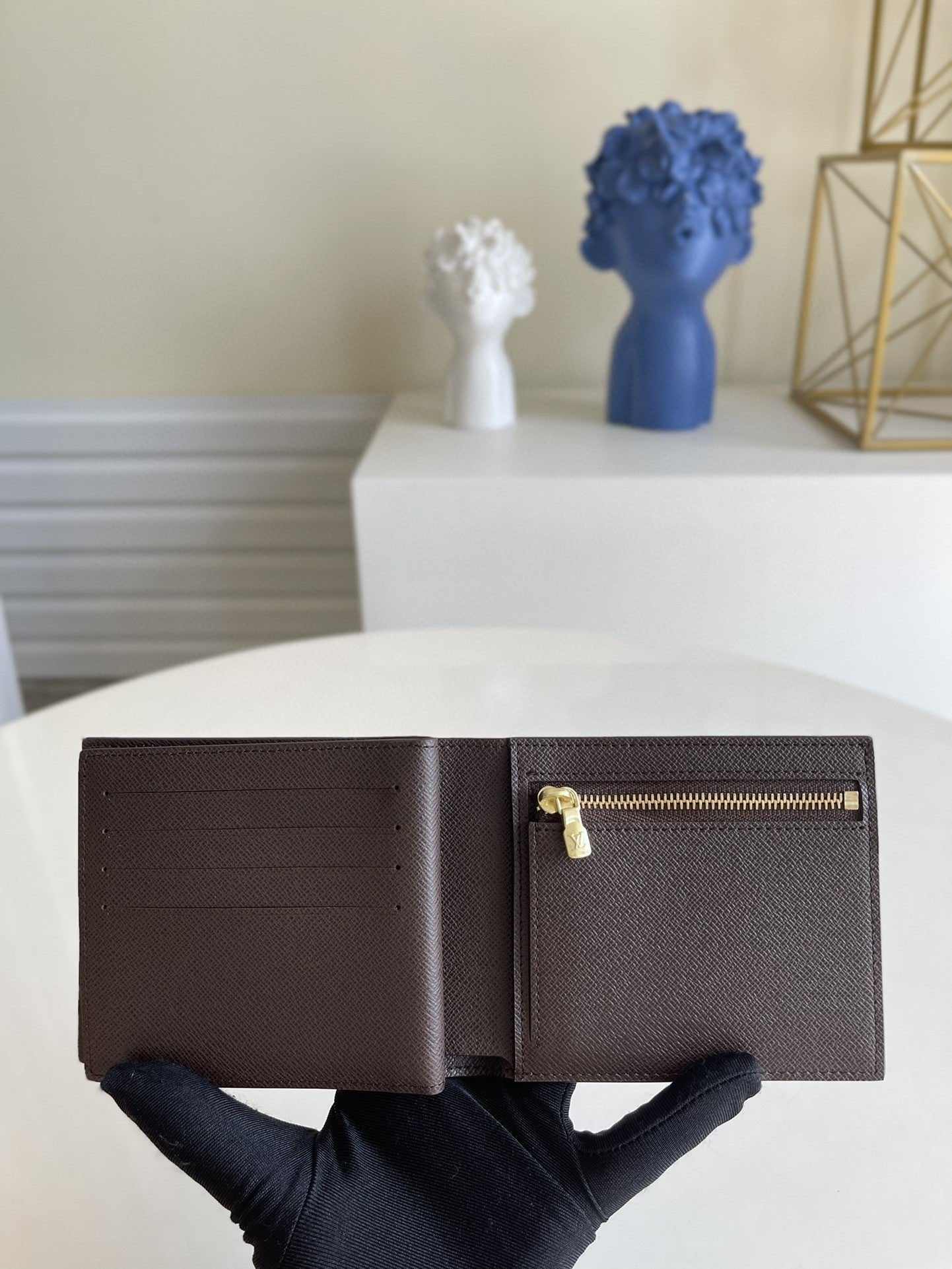 Louis Vuitton Amerigo Wallet 12cm Brown
